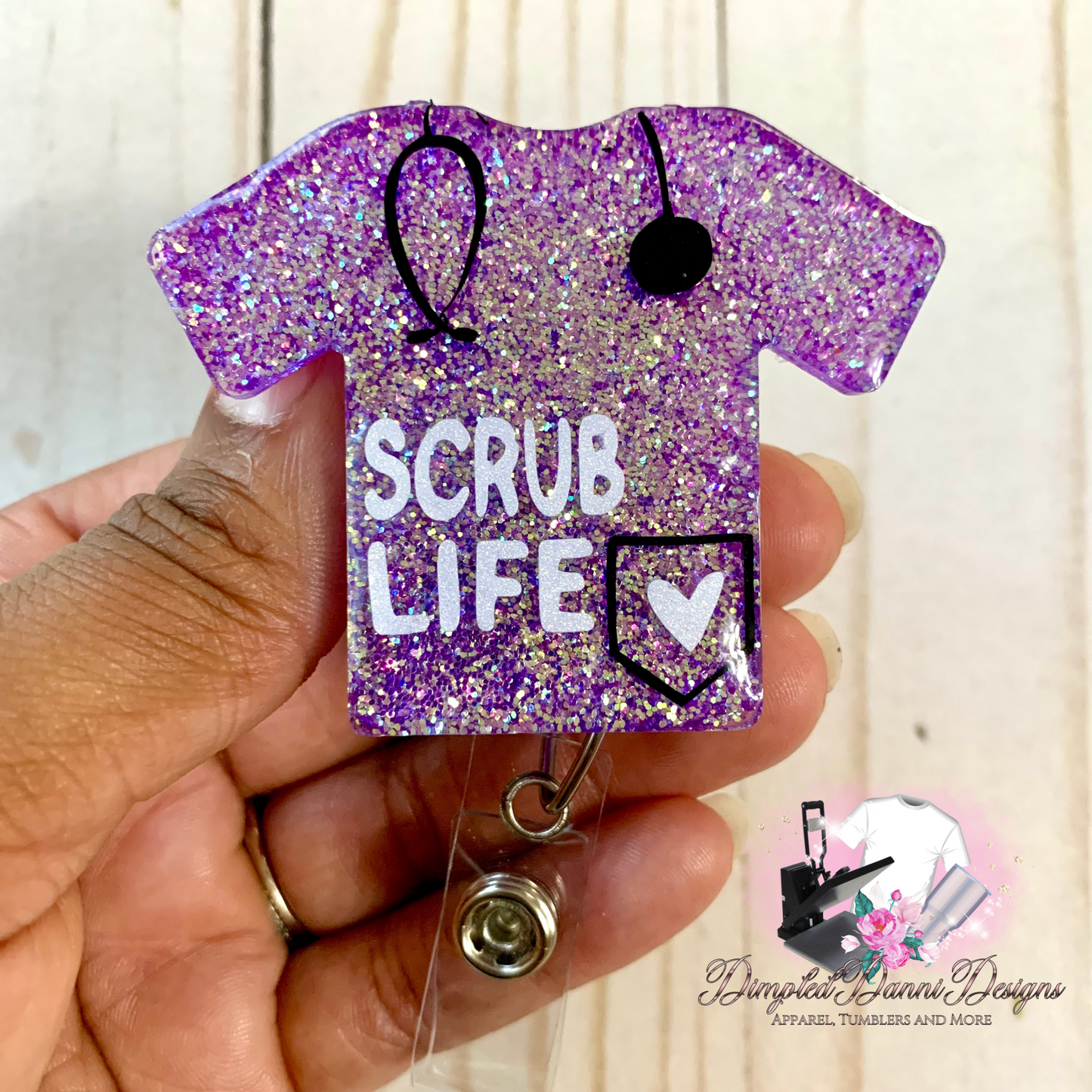 Scrub Top Badge Reel