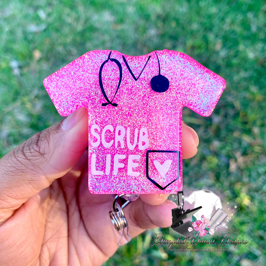 Scrub Top Badge Reel