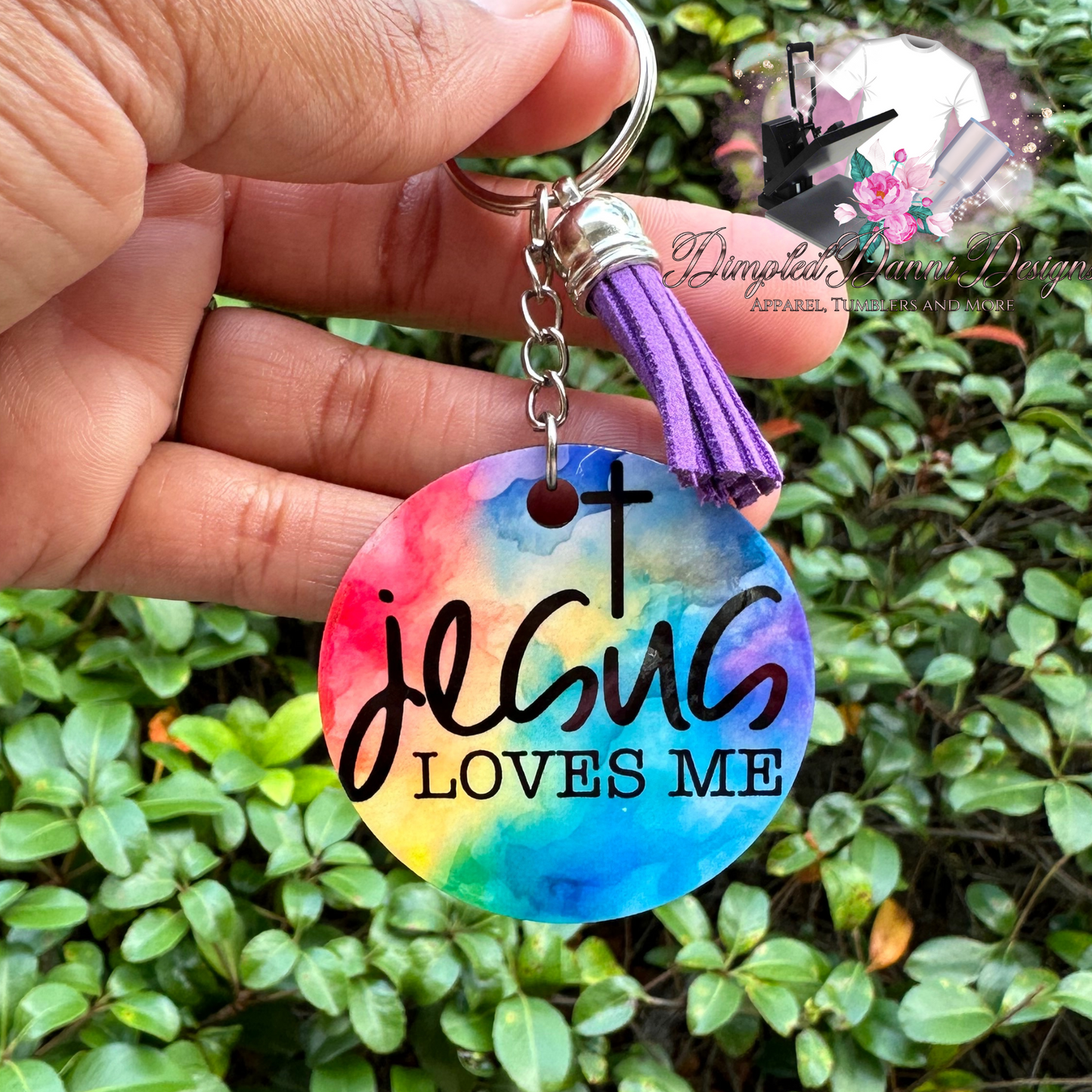 Colorful Bible Verse Keychain