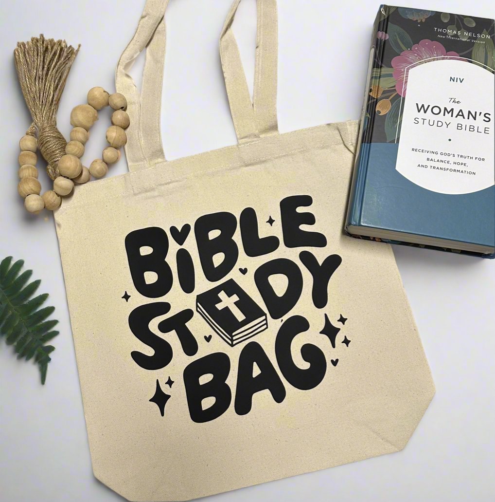 Bible Study Canvas Tote Bag