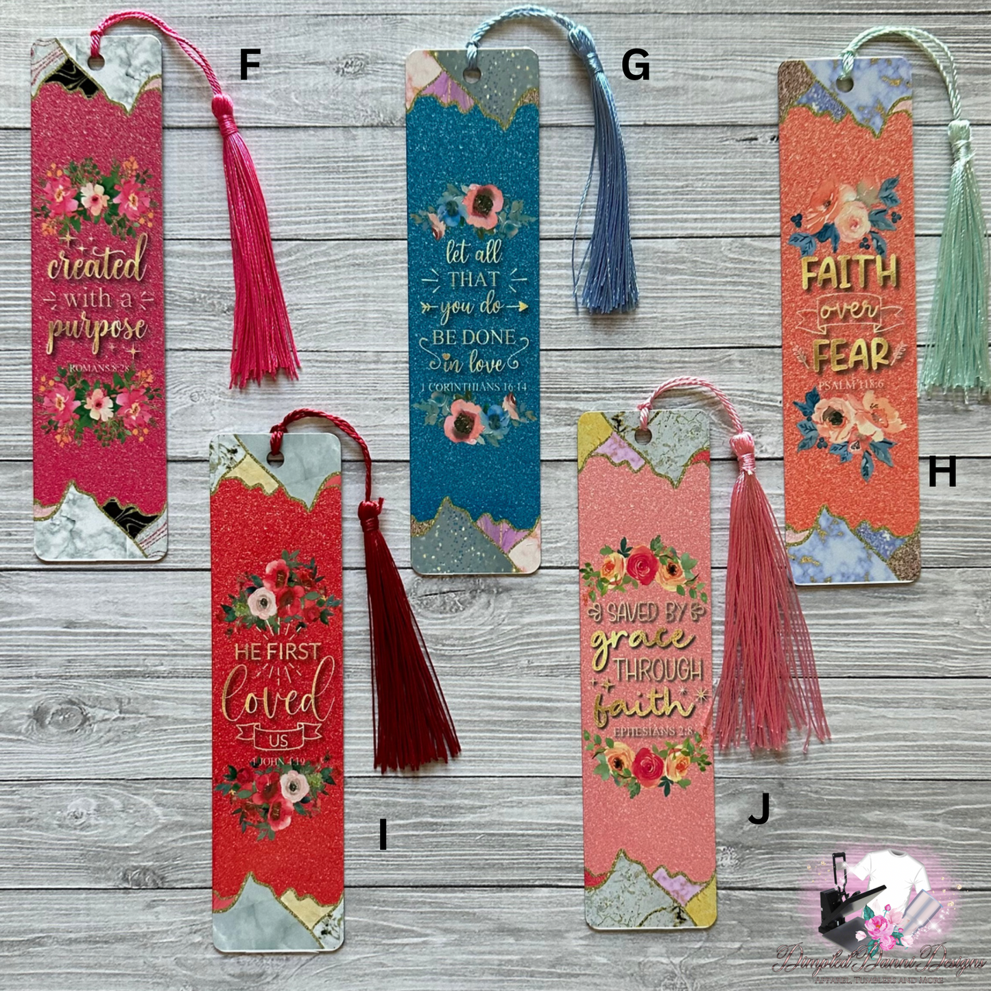 Christian Faux Glitter Bookmark