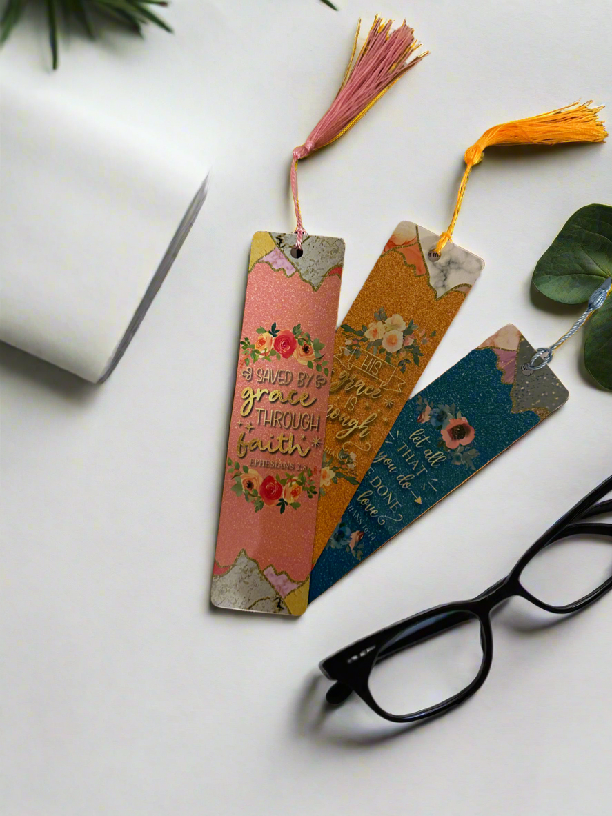 Christian Faux Glitter Bookmark