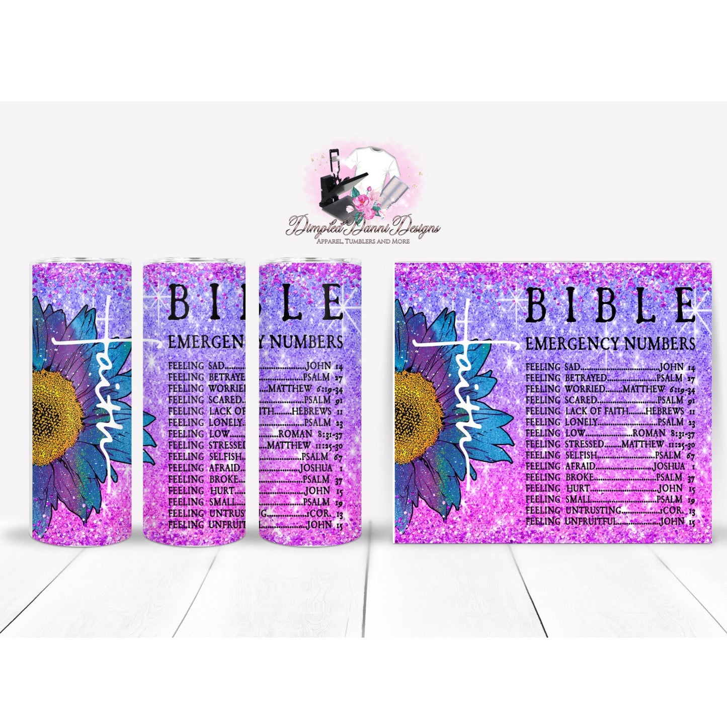 Bible Emergency Verse Tumbler